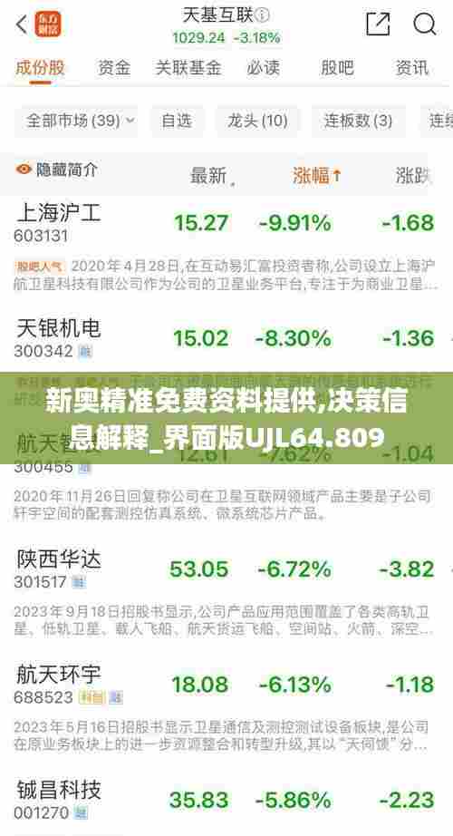 新奥精准免费资料提供,决策信息解释_界面版UJL64.809