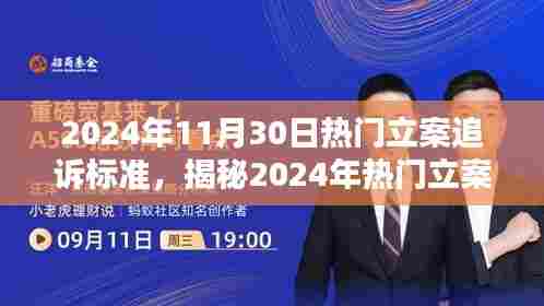 揭秘2024年热门立案追诉标准,法律前沿护航美好生活新动向解析