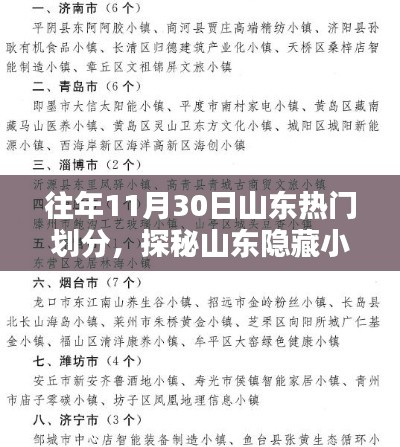 山东隐藏小巷的独特小店,往年热门划分的探秘之旅