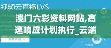 澳门六彩资料网站,高速响应计划执行_云端共享版LFC9.306