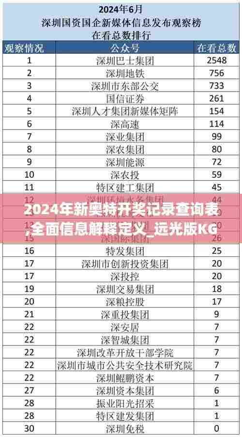 2024年新奥特开奖记录查询表,全面信息解释定义_远光版KGN37.134