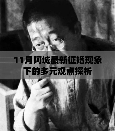 阿城征婚现象多元观点探析,最新征婚趋势分析