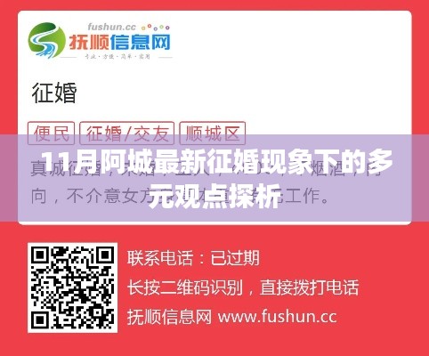 阿城征婚现象多元观点探析,最新征婚趋势分析