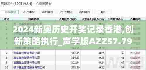 2024新奥历史开奖记录香港,创新策略执行_声学版AZZ57.798