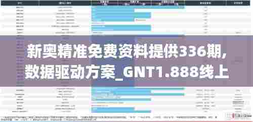 新奥精准免费资料提供336期,数据驱动方案_GNT1.888线上版