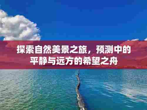 自然探索之旅,静谧的预见与远方的希望之舟