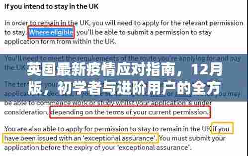 英国最新疫情应对指南,全方位防护技能学习,适用于初学者与进阶用户
