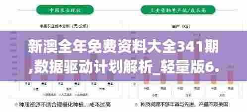 新澳全年免费资料大全341期,数据驱动计划解析_轻量版6.878