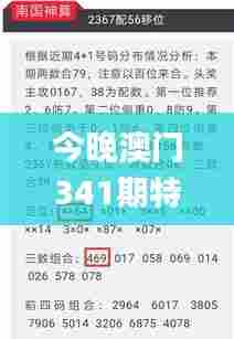 今晚澳门341期特马开什么今晚四不像,专业评估解析_1080p8.750