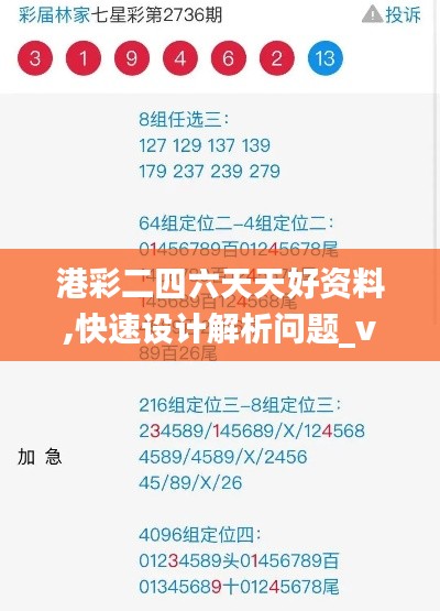 港彩二四六天天好资料,快速设计解析问题_vShop10.683