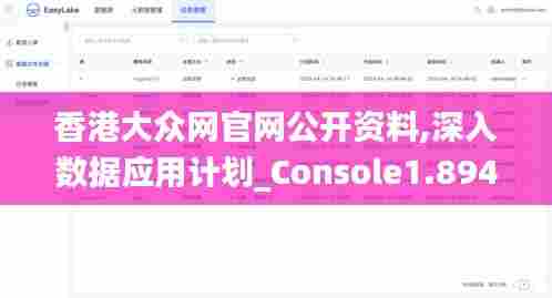 香港大众网官网公开资料,深入数据应用计划_Console1.894