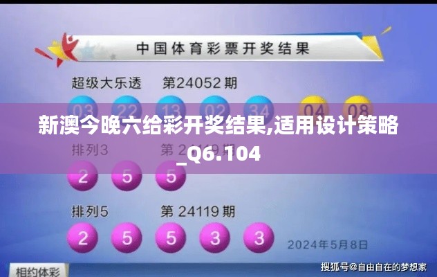 新澳今晚六给彩开奖结果,适用设计策略_Q6.104