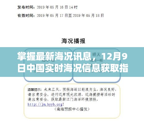 掌握最新海况讯息,中国实时海况信息获取指南(12月9日版)
