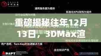 重磅揭秘,历年12月13日的3DMax渲染实时查看技术革新——视觉盛宴的引领者