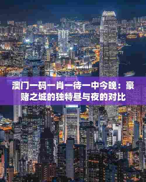 澳门一码一肖一待一中今晚:豪赌之城的独特昼与夜的对比