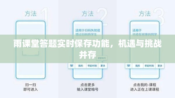 雨课堂答题实时保存功能,机遇与挑战的并存分析