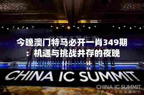 今晚澳门特马必开一肖349期:机遇与挑战并存的夜晚