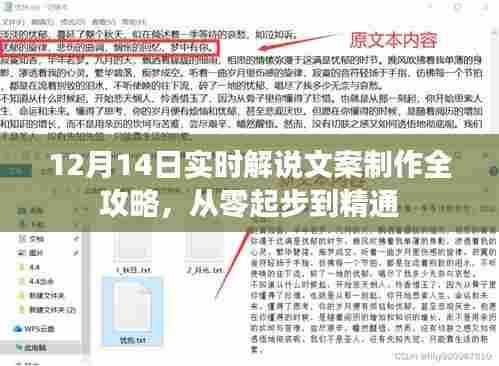 从零起步到精通，12月14日实时解说文案制作全攻略