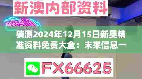 猜测2024年12月15日新奥精准资料免费大全:未来信息一网打尽的便捷之道