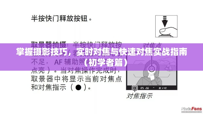 摄影技巧实战指南,掌握实时对焦与快速对焦(初学者必备)