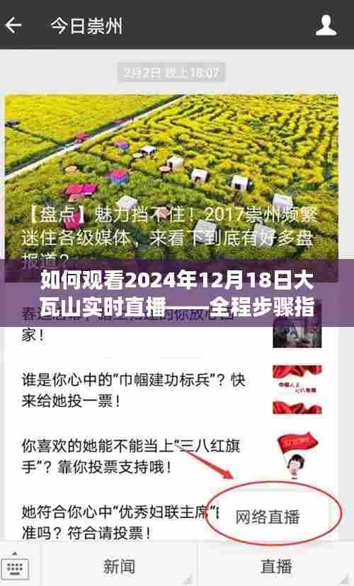 大瓦山实时直播观看指南,2024年12月18日全程步骤解析