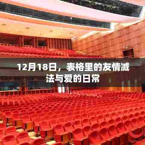 友情减法与爱的日常,12月18日的记录