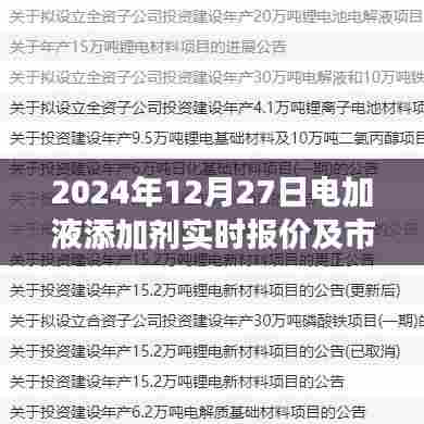 电加液添加剂实时报价及市场趋势分析(2024年)