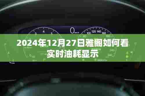 雅阁实时油耗查看方法(附日期,2024年12月)