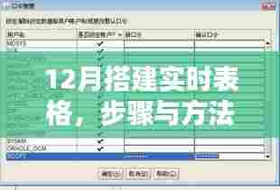 实时表格搭建步骤与方法（12月操作指南）