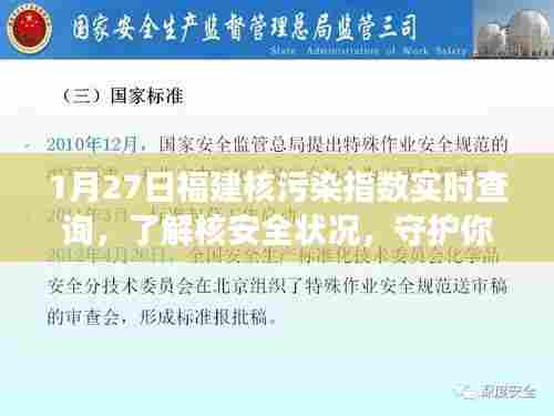福建核污染指数实时查询,守护健康,了解核安全状况