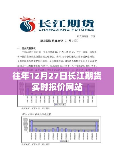 长江期货实时报价网站历年数据回顾