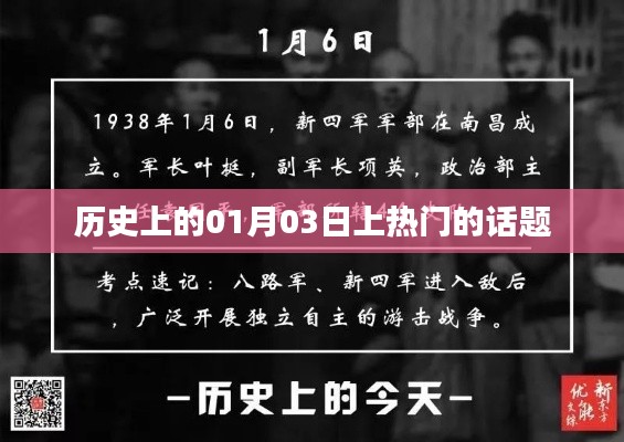 历史上的大事件，一月三日热议话题盘点