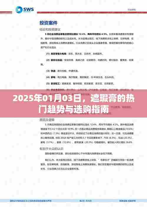 遮瑕膏趋势选购指南，热门趋势解析，2025年选购必备