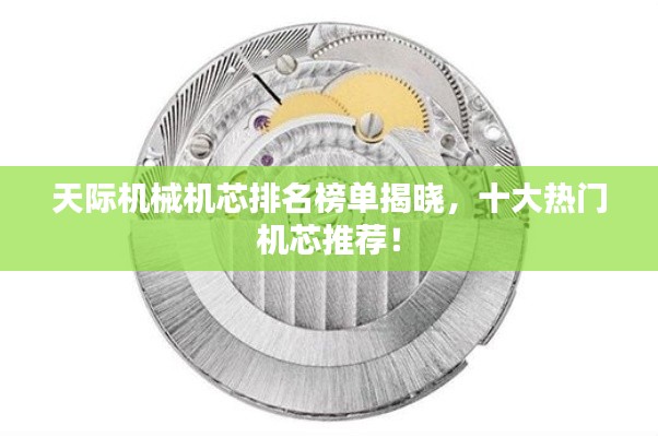 天际机械机芯排名榜单揭晓，十大热门机芯推荐！