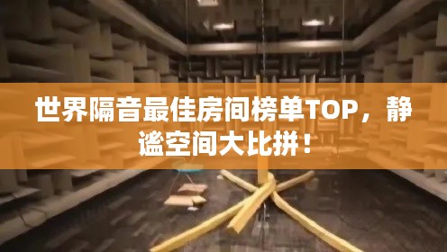 世界隔音最佳房间榜单TOP，静谧空间大比拼！