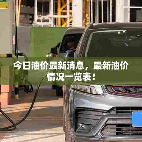 今日油价最新消息,最新油价情况一览表!