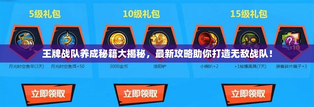 王牌战队养成秘籍大揭秘,最新攻略助你打造无敌战队!