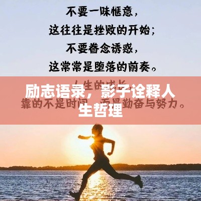 励志语录，影子诠释人生哲理